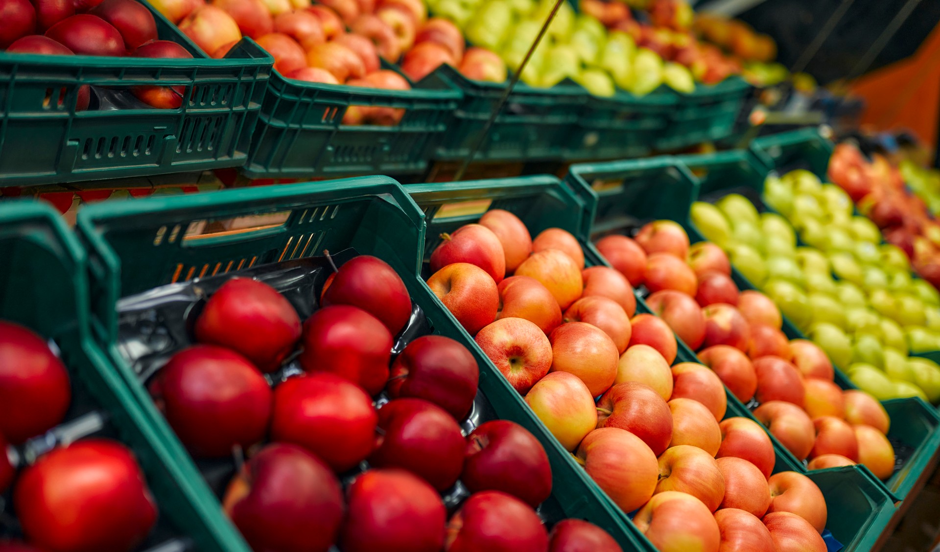 At the fruit and vegetable store